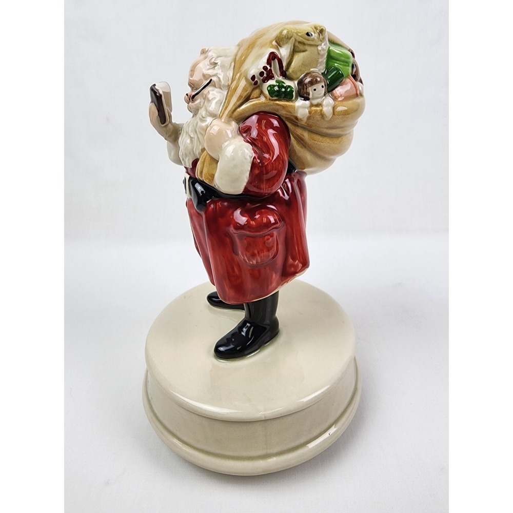 VINTAGE Otagiri 7" Santa Figurine Musical Santa Claus is Coming to Town Japan - Picture 2 of 16